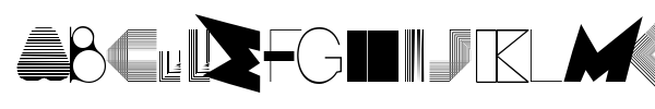 Boss M font preview